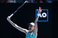 Linette after beating Caroline Garcia at the 2023 Australian Open.